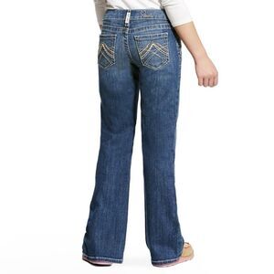 Ariat REAL Eleanor Bootcut Whipstitch Stretch Jeans 10025985 Girls Size 14